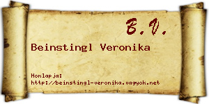 Beinstingl Veronika névjegykártya